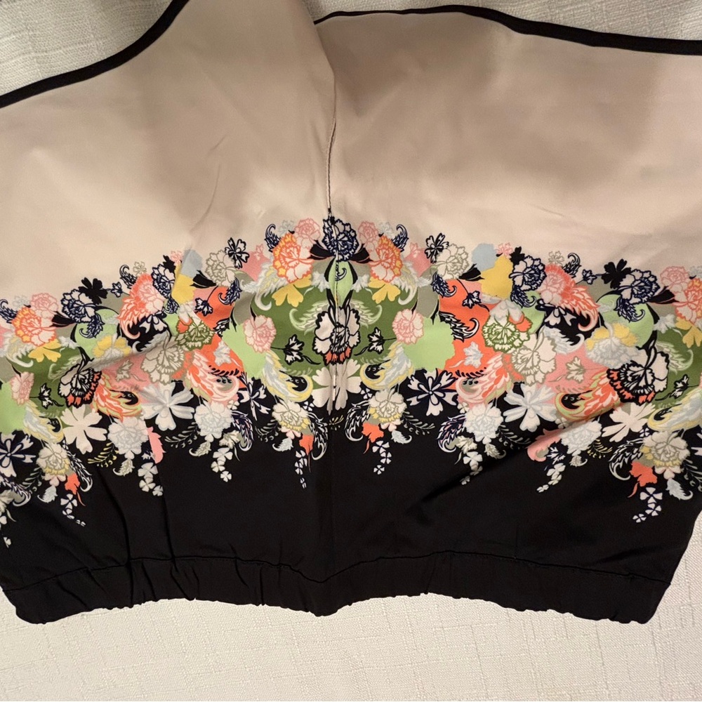 Parke & Ronen Floral High Waist Men's Shorts - Black and Cream - Picture 6 of 6
